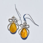 Caribbean Amber Bow Earrings - eGallery Shoppe