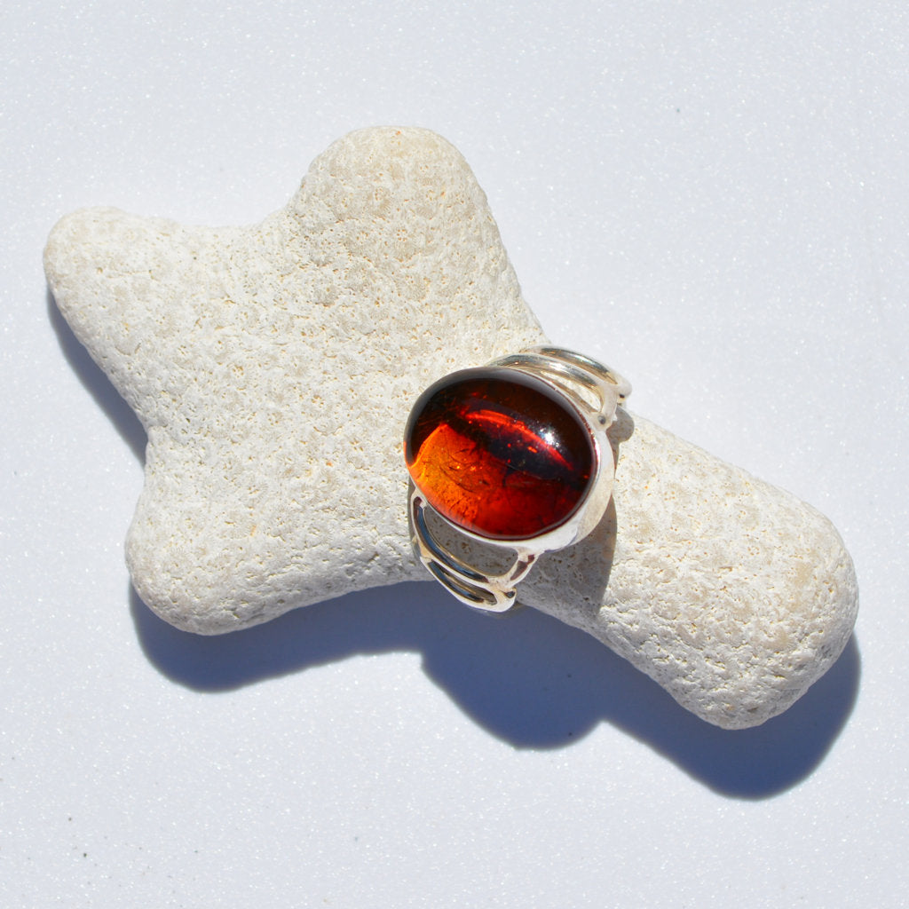 Caribbean Amber Ring - eGallery Shoppe