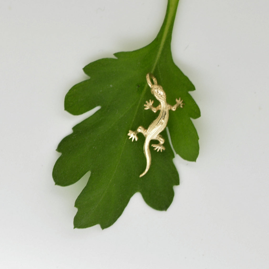 14K Gold 3D Lizard Pendant - eGallery Shoppe