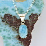 Small Larimar Pendant     2.3g - eGallery Shoppe