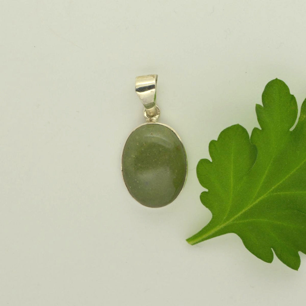 Tortola Green Jasper Sm Pendant  6.4g - eGallery Shoppe