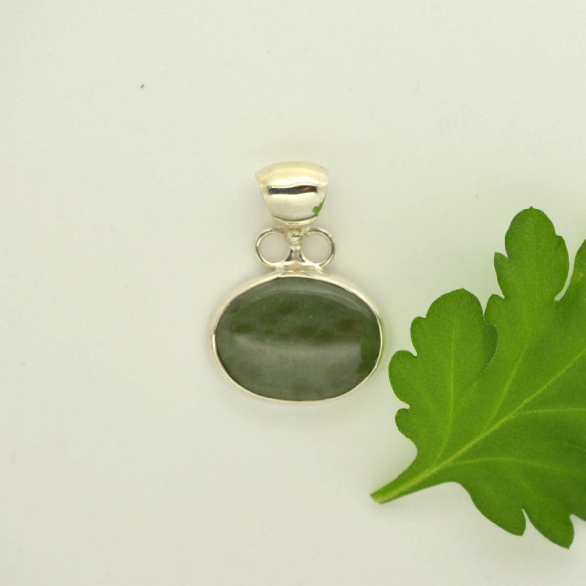 Tortola Green Jasper Med Pendant 6.7g - eGallery Shoppe