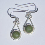 Tortola Green Jasper Dangle Earrings - eGallery Shoppe