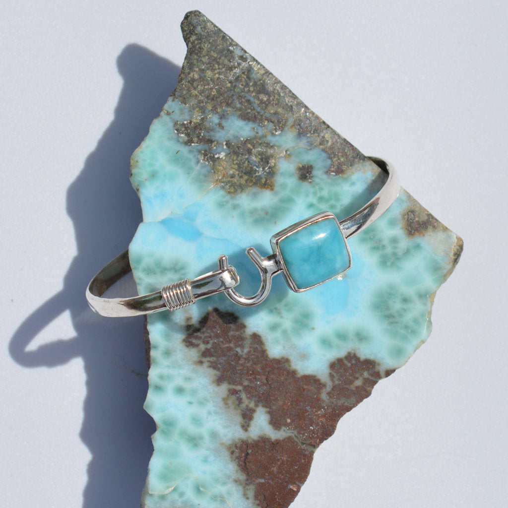Larimar Caribbean Hook Bangle - eGallery Shoppe