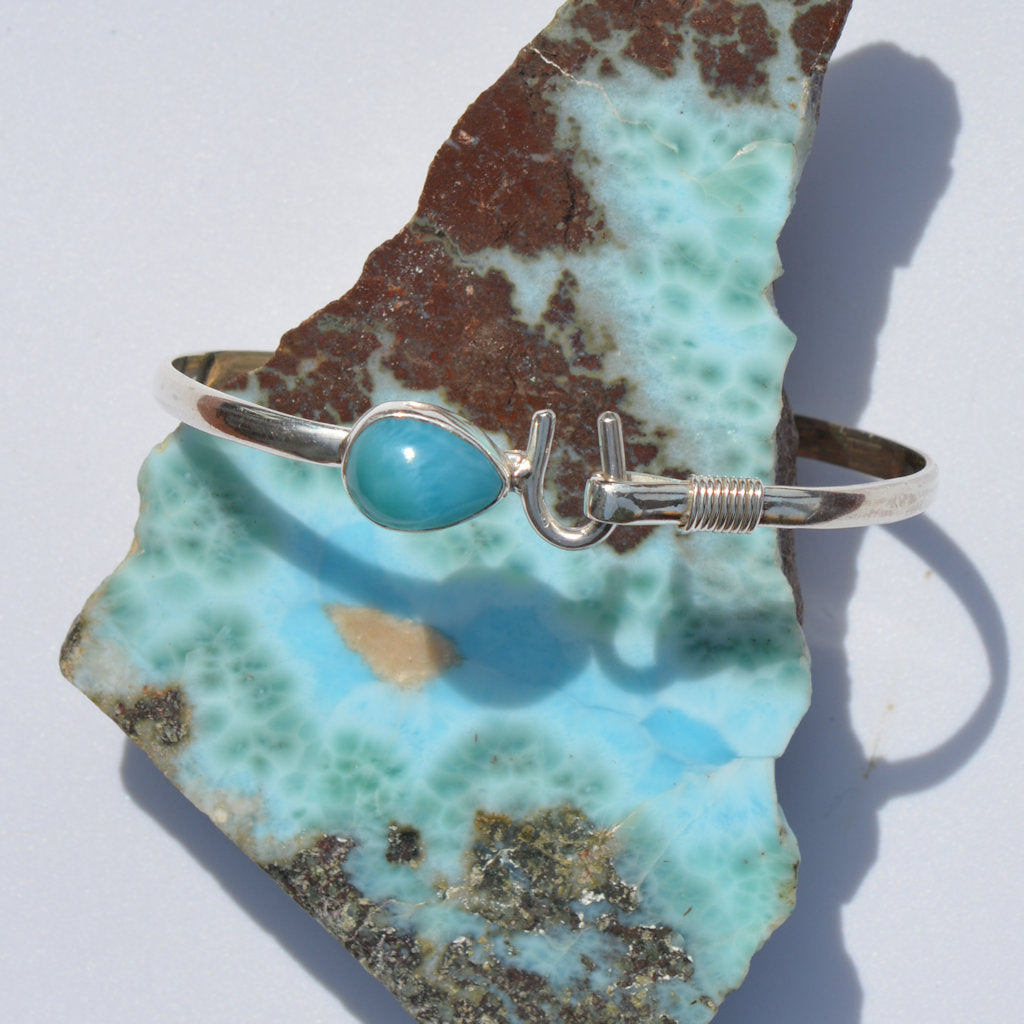 Larimar Caribbean Hook Bangle - eGallery Shoppe