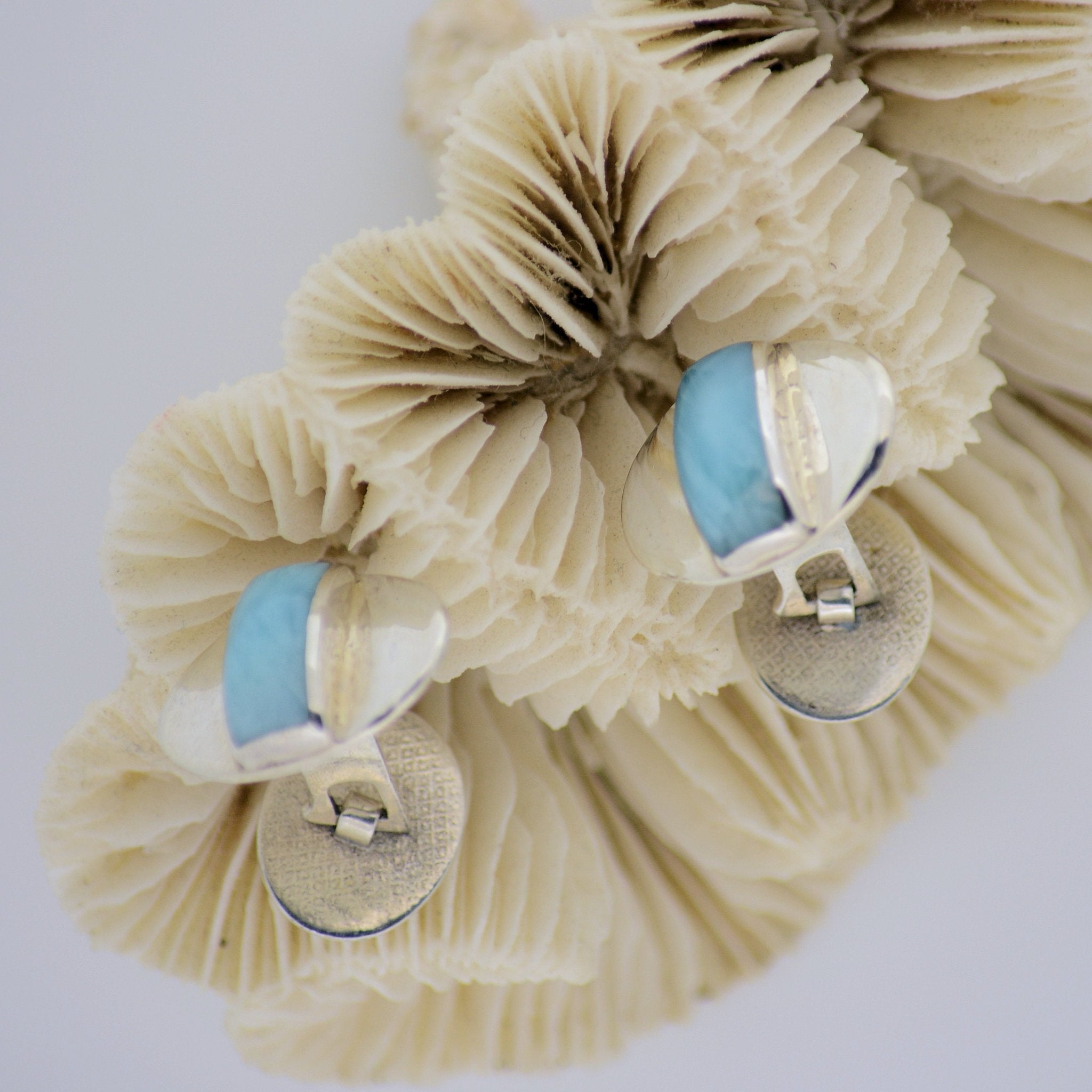 Larimar Cuff Links 10.8g - eGallery Shoppe