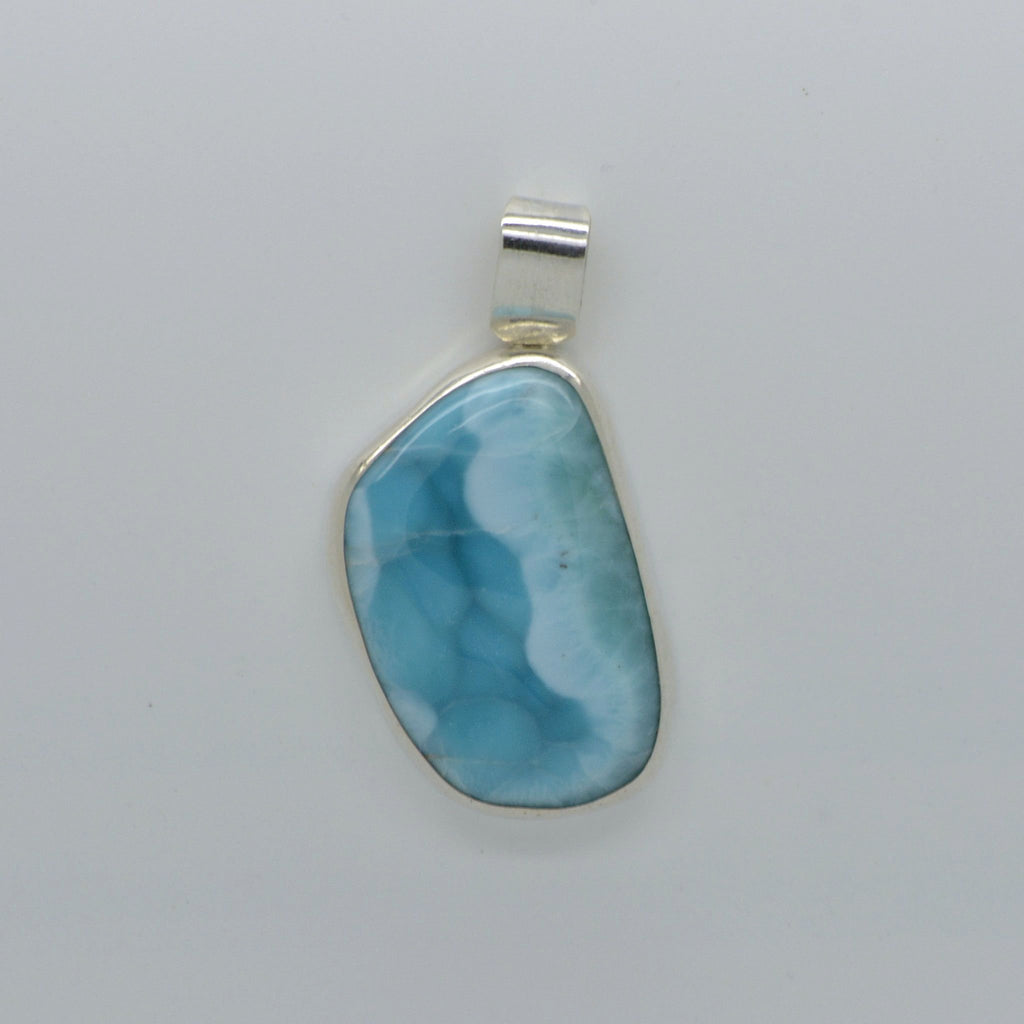 Medium Larimar Abstract Pendant 15.1g - eGallery Shoppe