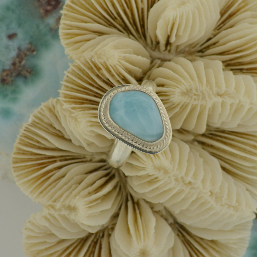 Medium Larimar Ring Size 8   7.4g - eGallery Shoppe